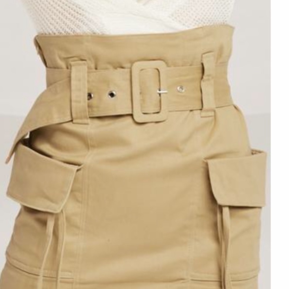 High waisted cargo /utility skirt